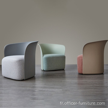 Chaise de salon moderne en velours inter-texture transformé